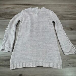 Calypso St Barth 100% Cashmere Gray Long Sleeve‎ Open Front Cardigan Sweater